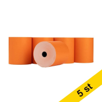 Kvittorulle 80x80x12mm | thermo | 123ink | orange | 5st 302688