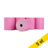Kvittorulle 80x80x12mm | thermo | 123ink | rosa | 5st