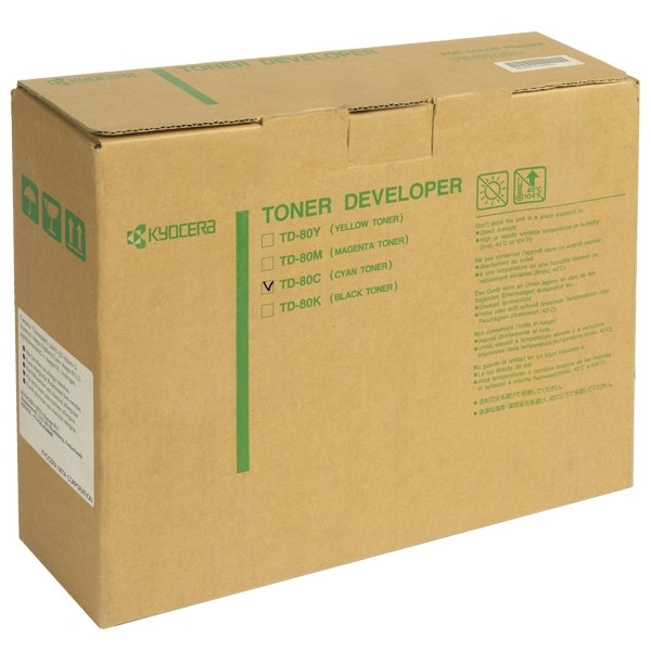 Kyocera TD-80C cyan toner/developer (original) 370PE5KL 079144 - 1