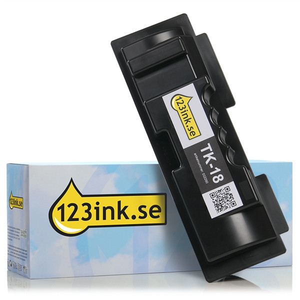 Kyocera TK-18 svart toner (varumärket 123ink) 1T02FM0EU0C 370QB0KXC 032290 - 1