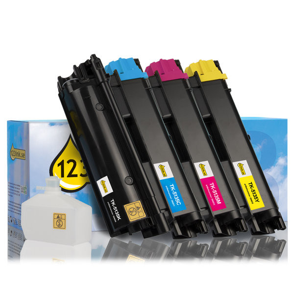 Kyocera TK-5135 BK/C/M/Y toner 4-pack (varumärket 123ink)  131955 - 1