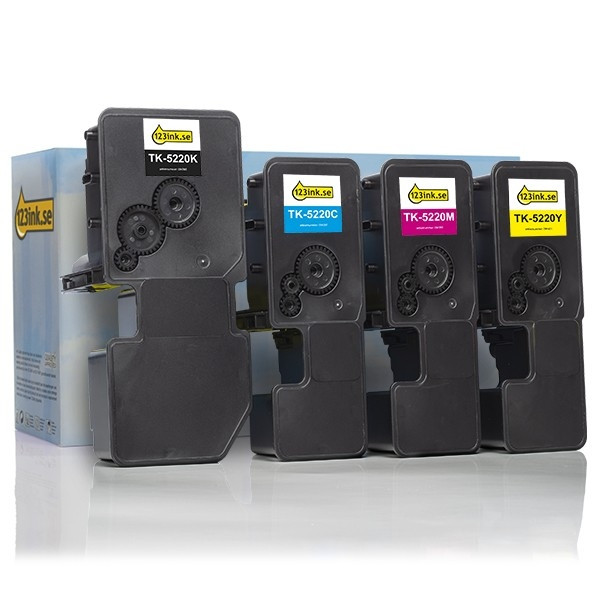 Kyocera TK-5220 BK/C/M/Y toner 4-pack (varumärket 123ink)  130259 - 1