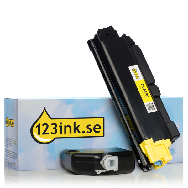 Kyocera TK-5270Y gul toner (varumärket 123ink) 1T02TVANL0C 094621 - 1