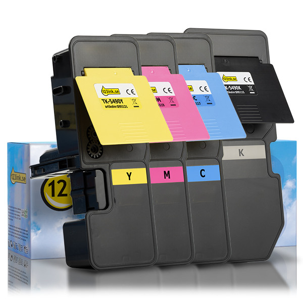 Kyocera TK-5490 BK/C/M/Y toner 4-pack (varumärket 123ink) 131996 - 1