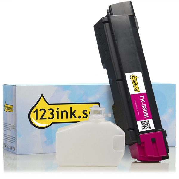 Kyocera TK-580M magenta toner (varumärket 123ink) 1T02KTBNL0C 079333 - 1