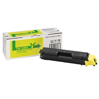 Kyocera TK-580Y gul toner (original) 1T02KTANL0 079334 - 1