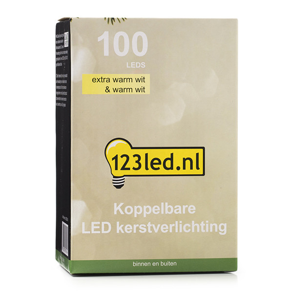 Länkbar ljusslinga | extra varmvit & varmvit | 7,5m | 100 LED [123ink] LDR07141 - 6