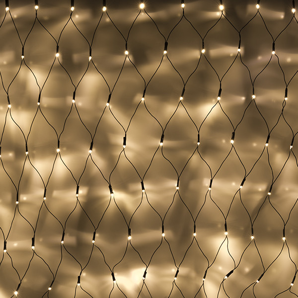 Länkbart ljusnät | extra varmvit och varmvit | 2m x 1m | 160 LED [123ink] LDR07144 - 2