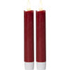 LED Antikljus Flamme | 15cm | mörkröd 2st [Star Trading] 062-13 361367 - 1