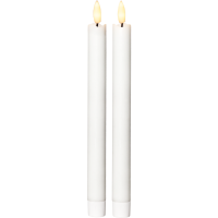 LED Antikljus Flamme | 25cm | vit 2st [Star Trading] 063-30 361220