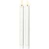 LED Antikljus Flamme | 25cm | vit 2st [Star Trading]