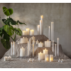 LED Antikljus Flamme | olika höjder | 4st [Star Trading] 063-31 500694 - 3