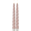 LED Antikljus Flamme Shine | 24,5cm | rosa | 2st [Star Trading] 061-83 501536 - 1
