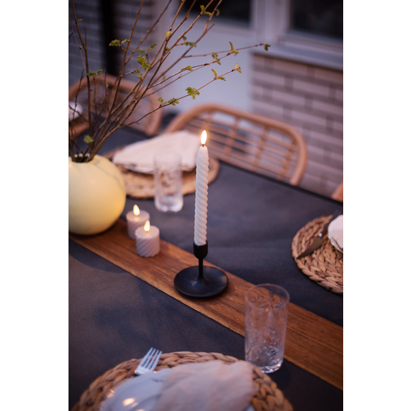LED Antikljus Flamme Swirl | 25cm | beige 2st [Star Trading] 064-35 361508 - 4
