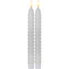 LED Antikljus Flamme Swirl | 25cm | vit 2st [Star Trading] 064-34 500693 - 1