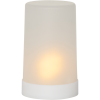 LED Blockljus Flame Candle | 14.5cm | frostad vit [Star Trading] 062-36-1 362096 - 1