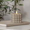 LED Blockljus Flamme Dot | 9.5cm | beige [Star Trading] 061-51 362085 - 2