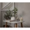 LED Blockljus Flamme Dot | 9.5cm | beige [Star Trading] 061-51 362085 - 3