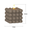 LED Blockljus Flamme Dot | 9.5cm | beige [Star Trading] 061-51 362085 - 4