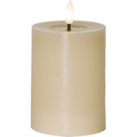 LED Blockljus Flamme Flow | 12.5cm | beige [Star Trading] 060-11 362083