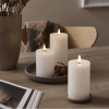 LED Blockljus Flamme Flow | 12.5cm | vit [Star Trading] 061-40-1 362082 - 2