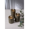 LED Blockljus Flamme Flow | 15cm | mullvad [Star Trading] 060-18 362090 - 3