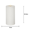 LED Blockljus Flamme Flow | 22.5cm | vit [Star Trading] 061-57 362084 - 4