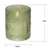 LED Blockljus Flamme Leaf | 10cm | grön [Star Trading] 061-71 501544 - 3