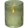 LED Blockljus Flamme Leaf | 12,5cm | grön [Star Trading] 061-72 501546 - 1