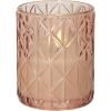 LED Blockljus Flamme Romb | 12,5cm | rosa [Star Trading] 061-47 501548 - 1