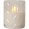 LED Blockljus Flamme Romb | 12,5cm | transparent [Star Trading] 061-36 501550 - 1