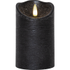 LED Blockljus Flamme Rustic | 12.5cm | svart [Star Trading] 061-17-1 361413 - 1