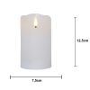LED Blockljus Flamme Rustic | 12.5cm | vit [Star Trading] 061-14 362087 - 4
