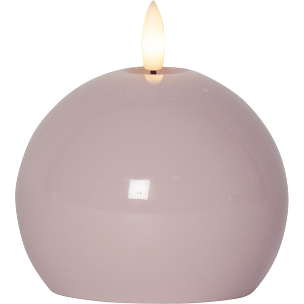 LED Blockljus Flamme Shine | 11cm | rosa [Star Trading] 061-81 501540 - 1