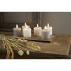 LED Blockljus Flamme Swirl | 7.5cm | grå 2st [Star Trading] 061-12 361513 - 3