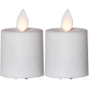 LED Blockljus Flamme Twinkle | 6cm | vit 2st [Star Trading] 063-97 362088 - 1