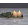 LED Blockljus Flamme Twinkle | 6cm | vit 2st [Star Trading] 063-97 362088 - 2
