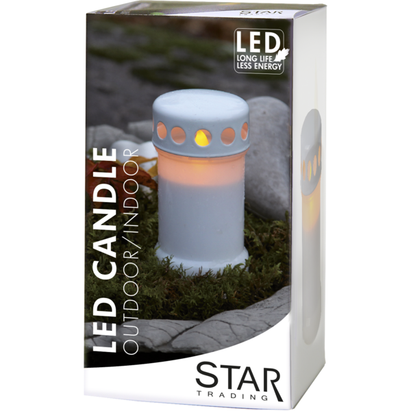 LED Gravljus Serene | 0.04W | 12.5cm | vit [Star Trading] 067-30-1 361231 - 3