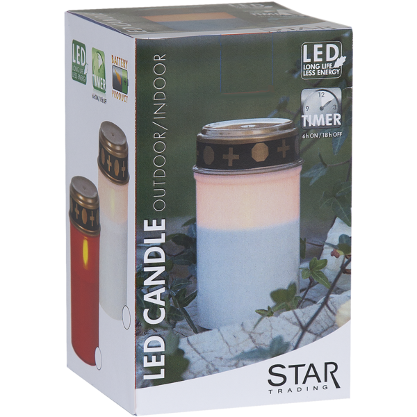 LED Gravljus Serene | 0.08W | 12cm | vit [Star Trading] 064-80 500699 - 3