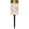 LED Gravljus Solcell Hearty | 12cm | vit [Star Trading] 483-10 501720 - 1