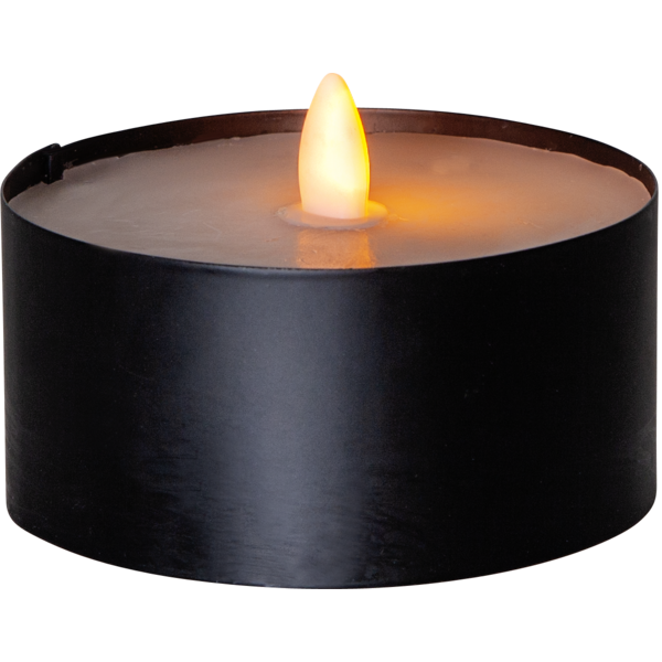 LED Ljus Torch Candle | 7cm | svart [Star Trading] 062-37-1 362095 - 1