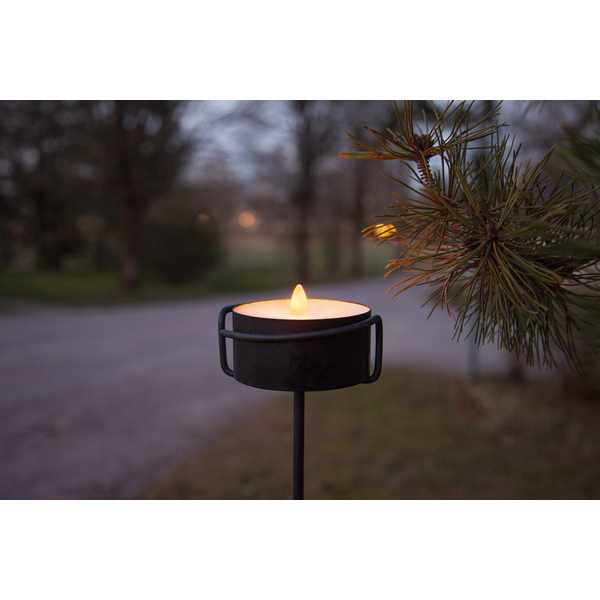 LED Ljus Torch Candle | 7cm | svart [Star Trading] 062-37-1 362095 - 2