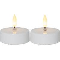 LED Värmeljus Flamme | 5.5cm | vit 2st [Star Trading] 063-06 361234