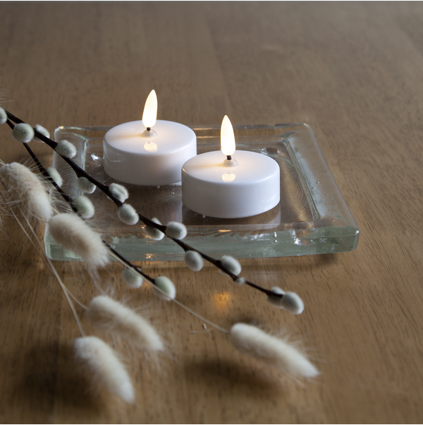 LED Värmeljus Flamme | 5.5cm | vit 2st [Star Trading] 063-06 361234 - 2