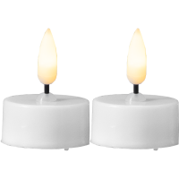LED Värmeljus Flamme | 5cm | vit 2st [Star Trading] 063-05-1 361233