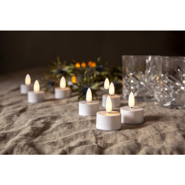 LED Värmeljus Flamme | 5cm | vit 2st [Star Trading] 063-05-1 361233 - 4