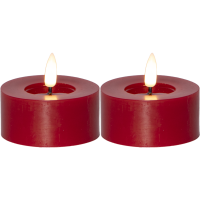 LED Värmeljus Flamme Flow | 5.5cm | röd 2st [Star Trading] 060-07 362106