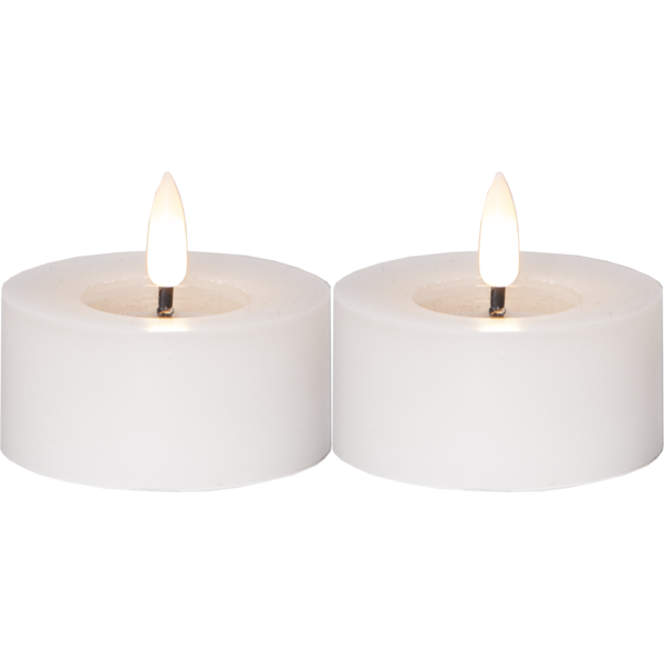 LED Värmeljus Flamme Flow | 5.5cm | vit 2st [Star Trading] 060-06 362105 - 1