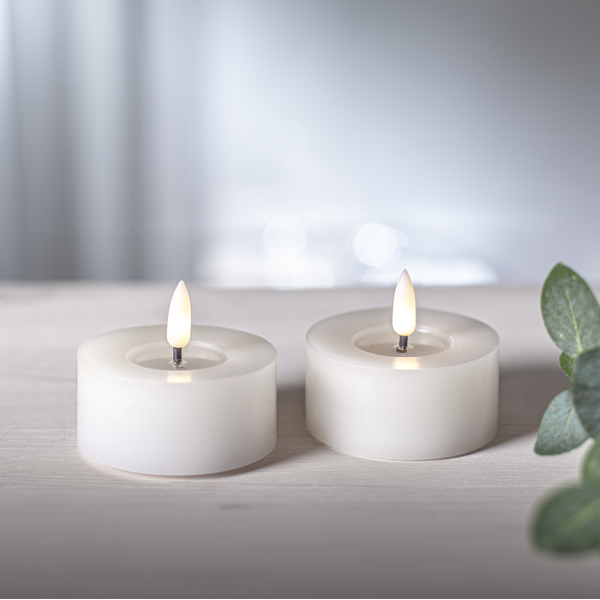LED Värmeljus Flamme Flow | 5.5cm | vit 2st [Star Trading] 060-06 362105 - 2
