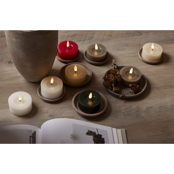 LED Värmeljus Flamme Flow | 5.5cm | vit 2st [Star Trading] 060-06 362105 - 3